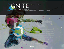 Tablet Screenshot of ignitedancestudios.com